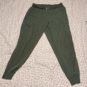 Med Couture Forest Green Scrub Joggers